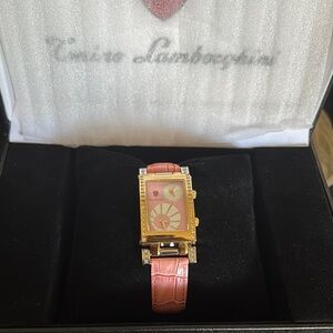 Lamborghini Pink and Gold Watch
